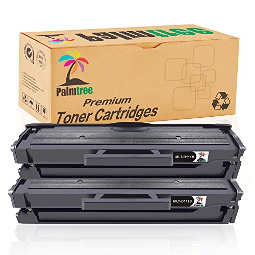 Palmtree Compatible Cartucho de t  ner Samsung MLT-D111S Para Samsung Xpress M2022 M2022W M2020W M2020 M2070 M2070W M2070FW M2026 M2026W  2 Negro