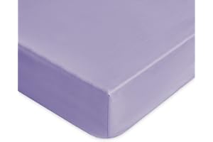 Lisola Lenzuolo Sotto con Angoli Matrimoniale, 100% in Cotone Pregiato, Elasticizzato, Made in Italy, 180x200x30cm, Tinta Unita. Modello: Tortona, Lilla
