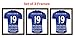 Produktbild 3 x Rahmen für Fußball Rugby und Cricket Shirt | bereit Made Fußball Shirt DIY Bilderrahmen | Mahagoni | 80 cm x 60 cm