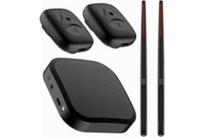 Sirxlevcy Set di Batteria Elettronica Virtuale Portatile Professionale con Bacchette e Pedali per Principianti, Bambini e Adulti