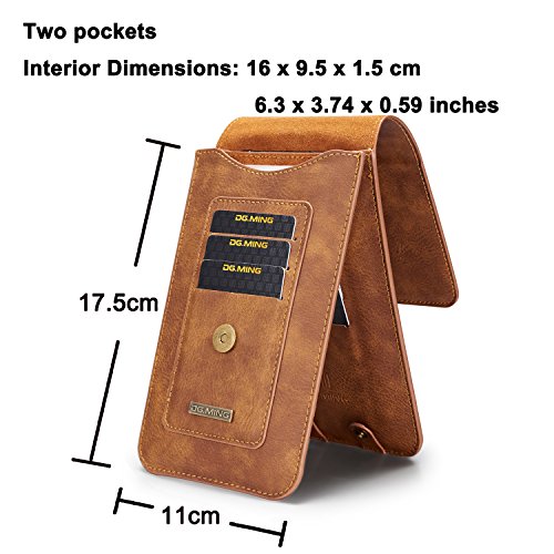 Handy Gurt HÃ¼lle, Gurt Klipp Leder Kasten Beutel fÃ¼r Samsung IPhone Huawei Honor Xiaomi MI OnePlus Fahrwerk Sony Nokia Vertikale/horizontale Taillen StahlgÃ¼rtel tragende Klipp Holster Beutel HÃ¼lle