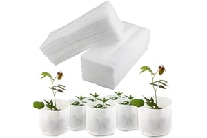 MOTTDAM Bolsas de Plántulas para Plantas,Bolsas de Vivero Plantas Biodegradables,Bolsas de Plástico Engrosadas para Guardería para Plantas para jardinería en el hogar,viveros huertos invernaderos 15x16cm