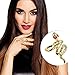 Produktbild Amakando Antike Göttin Fingerring - Gold - Ägyptischer Schlangenring Goldring Ägypterin Cobra Fingerschmuck Orient Kostüm Accessoire Ägyptischer Schlangenring