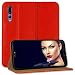 Produktbild mtb more energy® Leder-Tasche Bookstyle für Huawei P20 Pro (6.1'') | rot | Echtleder | Schutz-Case Wallet Folio Cover Hülle