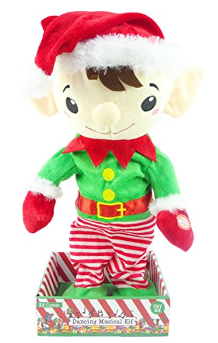 Elfo Musical Bailando - Verde - Decoraciones Novedad - Elves Behaving Badly