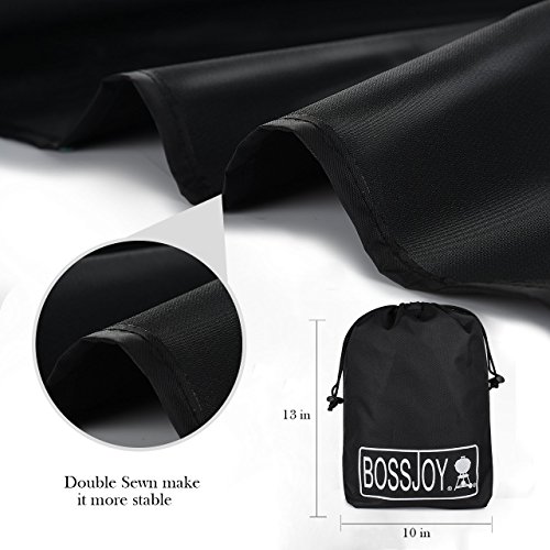 Grill schwer Pflicht Wasserdicht Atmungsaktiv Grill Cover, Terrasse Grill Schutz Große Größe ist eng, staubdicht, wasserdicht, Ultraviolett, leicht zu reinigen, langlebig Nylon Material, Umweltschutz; Gas Grill Hülle Große 152,4 cm schwere Wasserdicht Gas BBQ Grill Abdeckung für Weber - 6