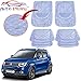 Auto Pearl - Premium Quality Heavy Duty Transparent 4Pc PVC Rubber 6204 Clear Car Mat For - Maruti Suzuki Ignis RS.1599.00