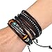 Produktbild myfilma  3pc Punk Multilayer Lederarmband Frauen Armband Armband Schmuck Set