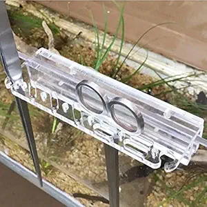 Aswadh Acrylic Fish Tank Water Plant Pruning Tool Holder Rack for Tweezers Scissors