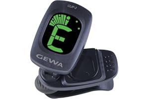 GEWA Accordeur Chromatique Automatique Clip-2 avec écran LCD, Changement de couleur, haute précision
