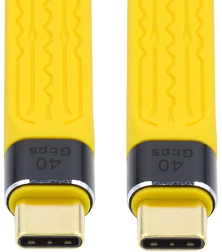 Xiwai USB4 Verlängerungskabel 13 Cm – Rechtwinklig, 40 Gbit/s, 240 W Laden, 8K Video – Kompatibel Mit Thunderbolt 3/4