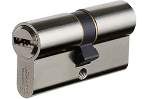 Vachette Cylindre Velix 30x40 Double Entrée - Finition Nickelée - Résistance Bumping, Perçage et Crochetage - Fonction Synkro - 5 Clés Réversibles et Carte de Propriété - Garantie 2 Ans