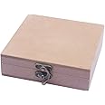 IVEI DIY MDF Box Craft - Plain MDF Wood Blank Square Box for Painting, Wooden Sheet Craft, Decoupage, Resin Art Work & Decoration (Box Dimensions - 5.5 in X 5.5 in X 1.5 in)
