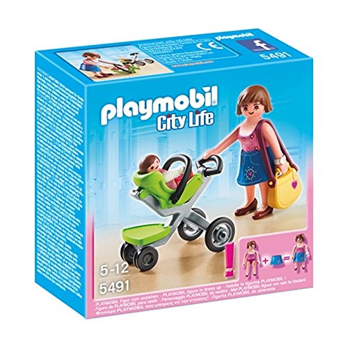 Preisvergleich Produktbild PLAYMOBIL 5491 - Mama mit Kinderwagen