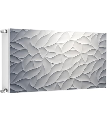 Radiatorbekleding met honingraatmotief 112x19x82 cm grijs, vervaardigd