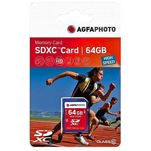 AgfaPhoto High Speed Class 10 SDXC 64GB Speicherkarte neu