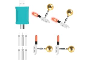 NEXORIA Knicklichter Angeln, 4 Stück Angeln Leuchtstäbe Float Glow Stick Nachtfischen Knicklichter Fluoreszierendes Rod Tip Glow Sticks für Angeln