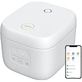 Joyami Small Rice Cooker Smart Electric Rice Cooker | 1.6 L 3.5 Cups Non-stick Pot 6 Bowls, App Control, for 1-3 People Keep