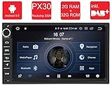 Flüssiger Betrieb dank Top-Hardware: PX30 / Quad Cortex-A53, 2 GB Arbeitsspeicher(RAM), 32 GB Festplattenspeicher(ROM), 7 zoll Display mit großem Blickfeld,Bluetooth 4.0 Freisprecheinrichtung,Bildschirmauflösung: 1024x600