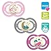 Produktbild MAM Perfect Night"Skin Soft Silikon" Schnuller, leuchtend, 6-16 // 3er Set // Fairy Tale Friends Girl // inkl. 3 Sterilisiertrasportboxen