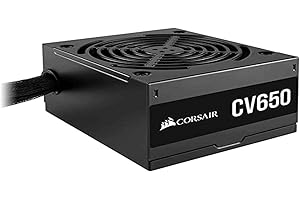 Corsair CV650 80 PLUS Bronze Non Modulaire ATX 650 Watts Alimentation (Pleine Puissance Continue, Ventilateur Thermorégulé de
