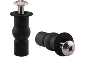 CZDTQ 2 Pack Toilet Seat Fittings,Heavy Duty Toilet Seat Fastener Bolt Kit,Toilet Seat Bolts,Toilet Seat Fixings,Toilet Seat Fasteners,Toilet Seat Hinges Screws Bolts for Wc Blind Hole Fittings