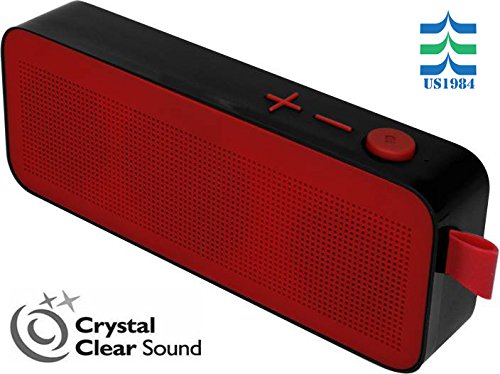 US1984 Bluetooth Wireless Speaker 6W Output HD Bass Dual Driver Portable Speakerphone for 7Hr Enhanced Music Streaming & HandsFree Calling, Built-in Mic, 3.5mm Line-In Red RS.988 (67.00% Off) - Amazon