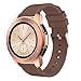 Produktbild BZLine Armband | Weiches Silikon Sport Uhrenarmband | Für Samsung Galaxy Watch 42 mm Smartwatch Bluetooth | Robust und Langlebig | Bandlänge: ca. 220 mm | Handgelenkgröße: 140mm-215mm | 10 Farben (Kaffee)