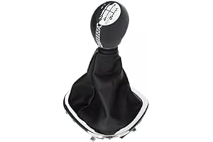 NBGRVB Leather Gear Shift Knob Cover For Renault Trafic III For Vivaro B For Talento 2014-2019 Black