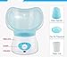 Thermal Spa Facial Sauna Steamer Portable Face Mist Steamer Pores Cleanser Skin Renewal Face Humidifier-Blue