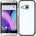 Produktbild PhoneNatic Case für HTC One Mini 2 Hülle weiß Carbonoptik Hard-case + 2 Schutzfolien