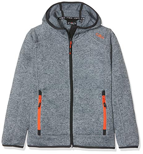C.P.M. Polaire Tricot 3H60844 Garçon, Argento-Asphalt-Red Orange, FR : 2XL (Taille Fabricant : 164)