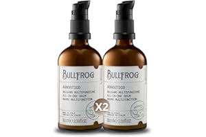 Bullfrog Baume à Barbe Agnostique Multifonction Multipack x2 – Parfume et adoucit la barbe – Protège contre les irritations – Parfum aux notes d’anis, cuir, tabac et bay rum – 100ml + 100ml