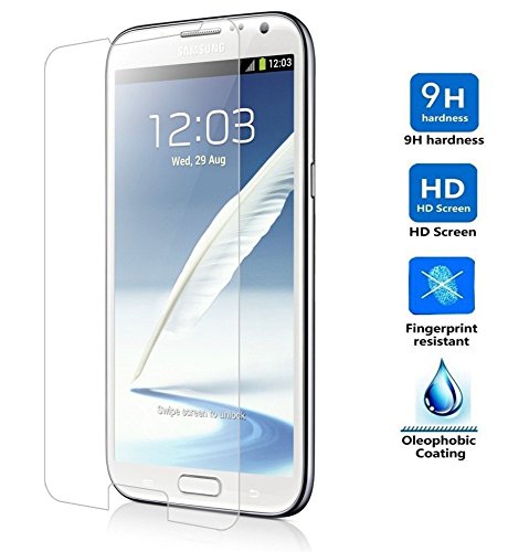 Protector de Pantalla para Samsung Galaxy Note 2 Cristal Vidrio Templado Premium  Electr  nica Rey  