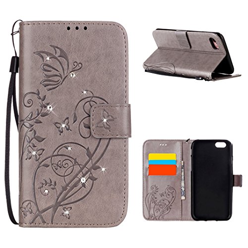 iPhone 7 H  lle Leder Brieftasche Handyh  lle Bumper Schutzh  lle Schale Sto  stange HuaForCity   iPhone 7 Schmetterling Blumen Schutz Fall Case Shell