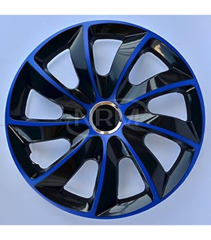 AUTO-STYLE 4-Delige Wieldoppenset Giga R 13 Inch Zwart/Rood