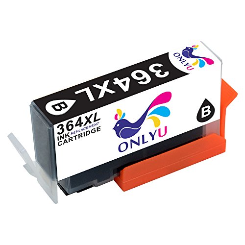 ONLYU 5-Pack Kompatible Tintenpatronen für HP 364XL 364 XL für HP Photosmart 5510 5511 5512 5514 5515 5520 5522 5524 6510 6520 6512 6515 4622 B8553 C5324 C5370 C5373 C5383 C5388 C5390 C5393 C6388 D5463 D5468 B010a B010b B111a B109a B109b B109c B109d B109f B109n C309 C309c C309h C410b C410d C510a B210a B210b B210c B210e HP Deskjet 3070A 3520 3522 3524 HP Officejet 4620 4622 4610 (1Schwarz/1Foto schwarz/1Cyan1/Magenta/1Gelb) - 2