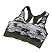 Produktbild taottao Frauen Gym Camouflage Stretch Workout Tank Top nahtlos Fitness Yoga Sport BH gepolstert, Grün