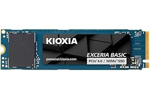 KIOXIA EXCERIA Basic 2TB SSD, up to 7300MB/s R, 5Y Warranty, PCIe Gen4 NVMe M.2 (2280) | Internal Solid State Drive (SSD) | Best for AI Computing and Gaming