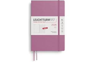 ‎LEUCHTTURM1917 LEUCHTTURM1917 372685 Wochenkalender & Notizbuch Paperback (B6+) 2026, Softcover, Dusty Rose, Englisch