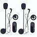 Produktbild Freedconn T-COM VB - 2 x Bluetooth Motorrad Intercom Headset Gegensprechanlage Helm Headset (800M, 10 Stunden, DSP Rauschunterdrückung, bis zu 3 Reiter, für Handy Navi Auruf Musikhören Skihelm)