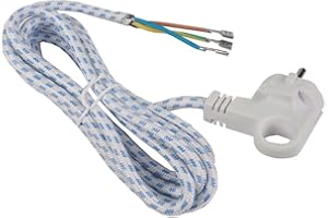 Anakel Home Żelazko kablowe 2 metry z przyłączem 3x1 Pokryte nylonem