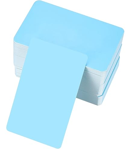CHUEHKAK 800 stuks blanco papieren kaarten, kleurrijk, 7 kleuren, indexkaarten, klein, 9 cm x 5,3 cm, kraftpapier, gekleurd, geheugenkaarten, mededelingskaart voor graffiti, doe-het-zelf leren