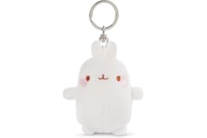 NICI- Schlüsselanhänger Molang Green 8cm Llavero Conejo, sólido, Color Blanco, 8 cm (47740)