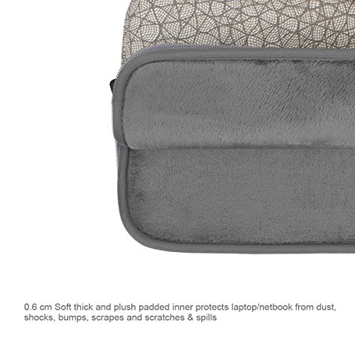 Arvok 11 11,6 12 Zoll Blatt Vene Grau Notebooktasche Laptoptasche Wasserfest Canvas-Gewebe Laptop Schutzhülle Bunte Muster Mit Extra-Tasche/Ultrabook/ Netbook Tasche/ Tablet Hülle Tasche/ Laptophülle Für Acer/ Asus/ Dell/ Fujitsu/ Lenovo/ HP/ Samsung - 2
