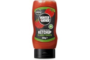 Hunter & Gather Ketchup 350g | Dieta Cheto, Paleo, Bassi Carboidrati E Vegana | Senza Zuccheri Aggiunti e Dolcificanti, Solo Ingredienti Naturali