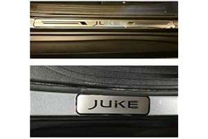 EAMILY 4 PièCes Barres De Seuil De Porte en Acier Inoxydable pour Nissan Juke 2010-2022, Plaques De Protection, Garde-Plaque De Seuil De Porte, Accessoire De DéCoration De Style