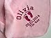 Personalised Pink Baby Blanket With Footprint Design