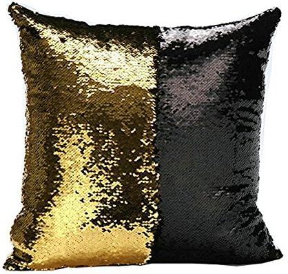 Kunshop Reversible Sequins Mermaid Pillow Covers 40×40 cm Magical Color Changing Pillowcase Interior Decorations (11)