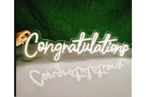 RAAXOLA Luce acrilica alimentata tramite USB per laurea promozione lavorativa cerimonia di premiazione riunione inaugurazione della casa soggiorno camera da letto sorpresa compleanno (42 cm x 16 cm)